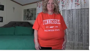 Huge ssbbw model show orange shirt