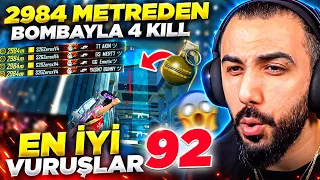 2984 METREDEN BOMBAYLA 4 KILL ALDI! 😱 (YENİ DÜNYA REKORU!) EN İYİ VURUŞLAR #92 - PUBG Mobile