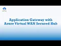 Application Gateway with Azure Virtual WAN Secured Hub