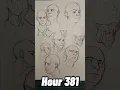 Hour 381 - form, technical skill #drawing #anatomy #perspective #art #shorts #10000hrs #chill #lofi