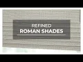 Refined Roman Shades from SelectBlinds com