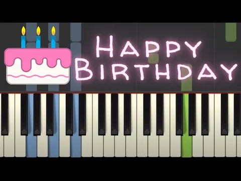 Download MP3 Happy Birthday to You piano tutorial with Chords, free sheet music
