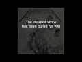 Download Lagu Metallica - The Shortest Straw Lyrics (HD)