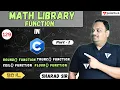 Round Trunc CEIL Floor Function in C Programming Part-1 Math Library function in C