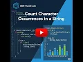 Count the occurrence of each character from a given string - Java