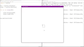 Python Turtles Part 2 - Optimising using loops and variables
