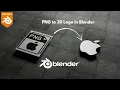 2D Image to 3D Logo In Blender under 1 Minute