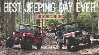 Best Jeeping Day Ever - Willys Flat Fender CJ2a Off road