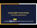 Crushing Codecademy PRO WEB DEVELOPMENT career path Challenge - Function Expressions