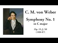 Weber: Symphony No. 1 in C major, Op. 19, J. 50 (with Score)