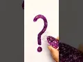 Question Mark symbol acrylic painting for kids pipafuntv
