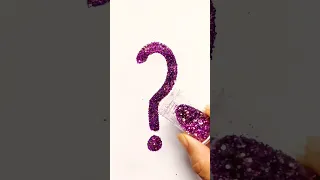 Question Mark symbol acrylic painting for kids pipafuntv