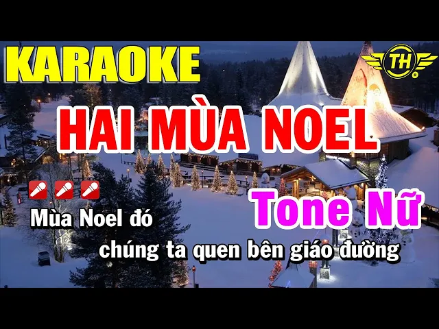Hai Mùa Noel Karaoke Tone Nữ Nhạc Sống | Trọng Hiếu