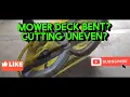 How to check if your mower deck is bent