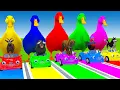 Download Lagu Long Slide Game With Cow Elephant Gorilla Hippopotamus Tiger 3d Animal Game Funny 3d Animals