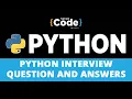 Python Interview Questions and Answers Python Interview Questions 2022 Python SimpliCode