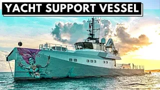 $13,950,000 2019 DAMEN YACHT SUPPORT VESSEL “PINK SHADOW” SuperYacht Toy Hauler Tour