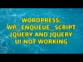 Wordpress wp - enqueue