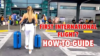 first international flight travel tip airport walk flight preparation jen barangan