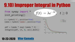 9 10 Improper Integral in Python