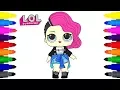 L O L Surprise Doll ROCKER Coloring Pages for Kids