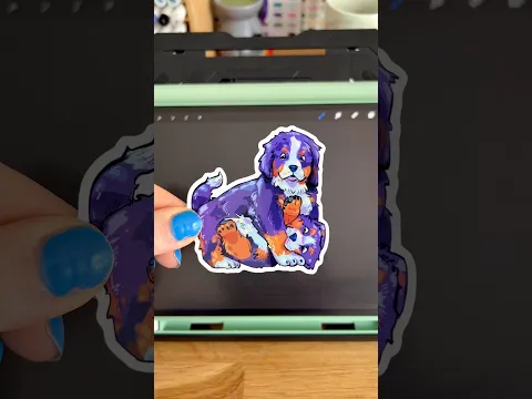 Creating a dog sticker 🥰