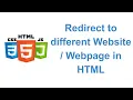 Auto Redirection to different website or webpage in HTML
