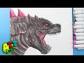 How to Draw Pink Godzilla s Face Godzilla x Kong