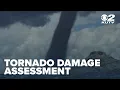 How meteorologists survey if a tornado touched down after rare warning