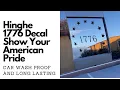 Xinghe 1776 Decal For Your Pickup Truck Sliding Glass Window