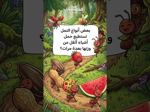 النمل يمتلك قوة خارقة! هل تعلم كم يستطيع أن يحمل؟