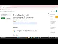 Form Parsing with Document AI Python 2025 Qwiklabs Solution