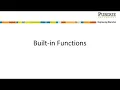 Built-In Functions in MATLAB