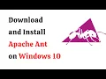 How to install Apache Ant on Windows 10
