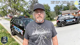 Male Karen Attacks Neighbor with a Log Then Plays the Victim