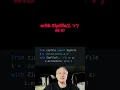 Unzip files in Python