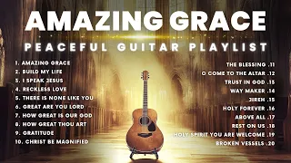 Amazing Grace Christian Instrumental Music - Top 20 Worship Songs | Acoustic Guitar Playlist