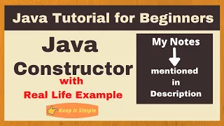 Java Constructor Java Tutorial for Beginners