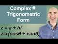 Trigonometric Form of a Complex Number
