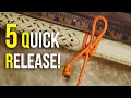 5 Quick Release Hitch Knots You SHOULD KNOW Easy To Tie - Easy To Untie