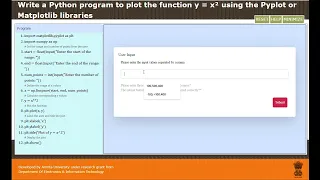 Write a program to plot the function y x using the pyplot or matplotlib libraries