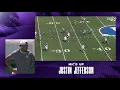 Justin Jefferson Reacts to Jacob Roberts Picking Off Brandon Allen Vikings vs Giants