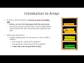 Lecture 10 Intro to 1D Arrays in C