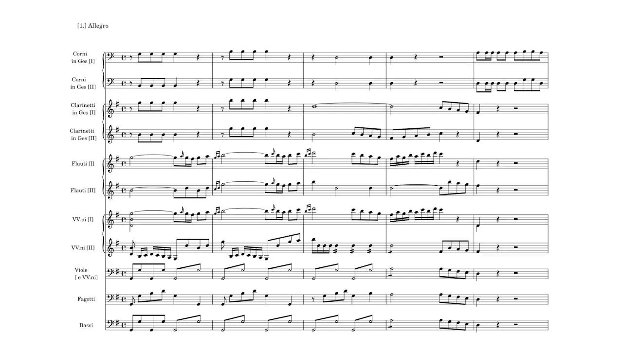 Domenico Cimarosa – Concerto for 2 Flutes in G major