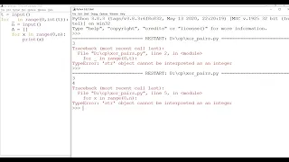 TypeError str object cannot be interpreted as an integer