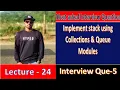 Interview Question Series Python - 5 Program to Implement Stack using Modules