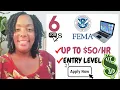 FEMA is hiring Paid Training Flexible Part Full Time WFH Jobs