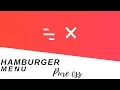 Hamburger Menu Transferring into Toggle Button Using HTML CSS HTML5 CSS3 TUTS