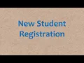 New Student Registration English