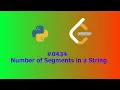 No Sound Leetcode 434 Number of Segments in a String